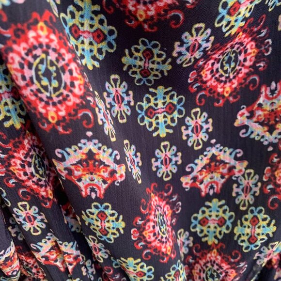 Socialite Tie Front Maxi Dress - 'Linelle' - Women's Size L - Picture 5 of 5